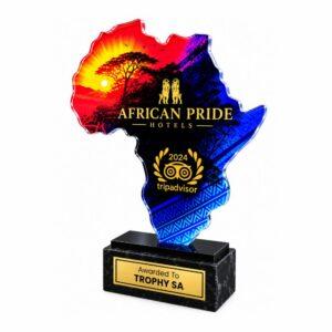 acrylic africa award (24, 21, 18cm)