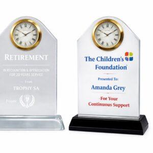 acrylic clock award (17cm)