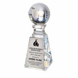 globe crystal (23cm)