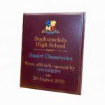 plaque small lasered (20 x 25cm)