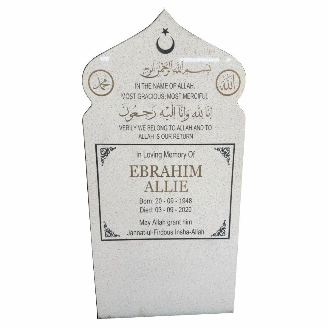 granite headstone large (80 x 43cm) (copy)