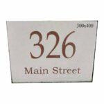 granite house number (40 x 30cm)