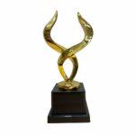 metal horns trophy