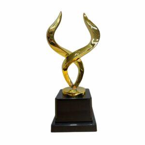 metal horns trophy